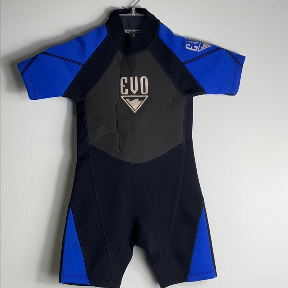 EVO Kids Wetsuit black and Blue Unisex